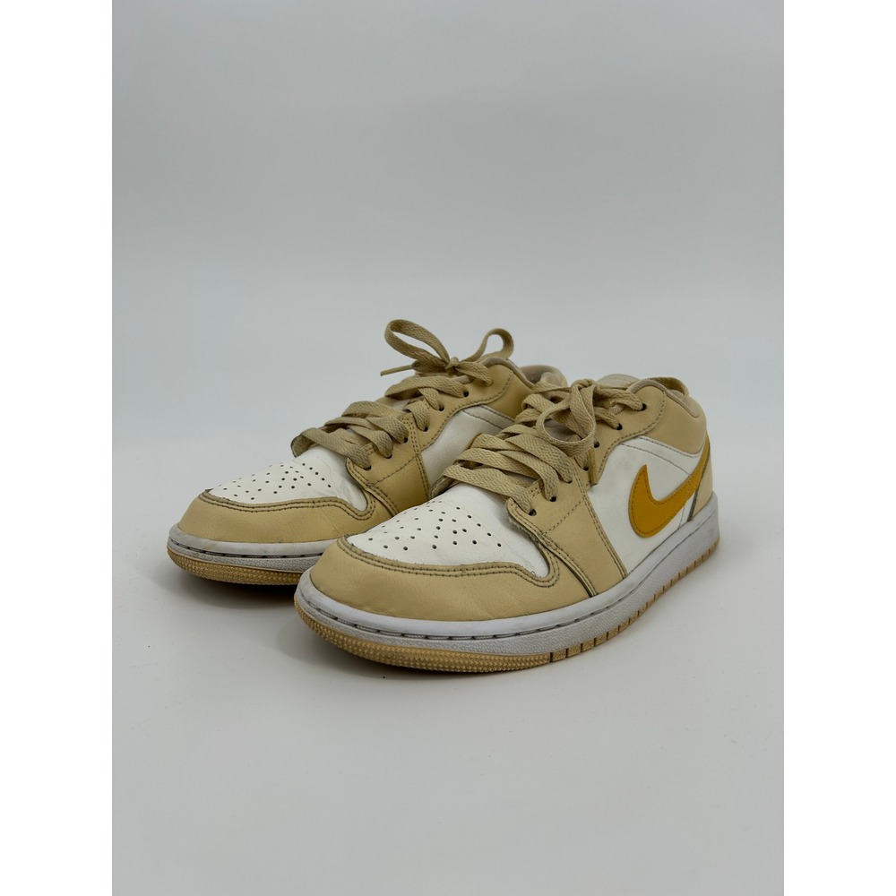 Nike Air Jordan 1 Low Sesame Chutney White Tan Sneakers Womens 7